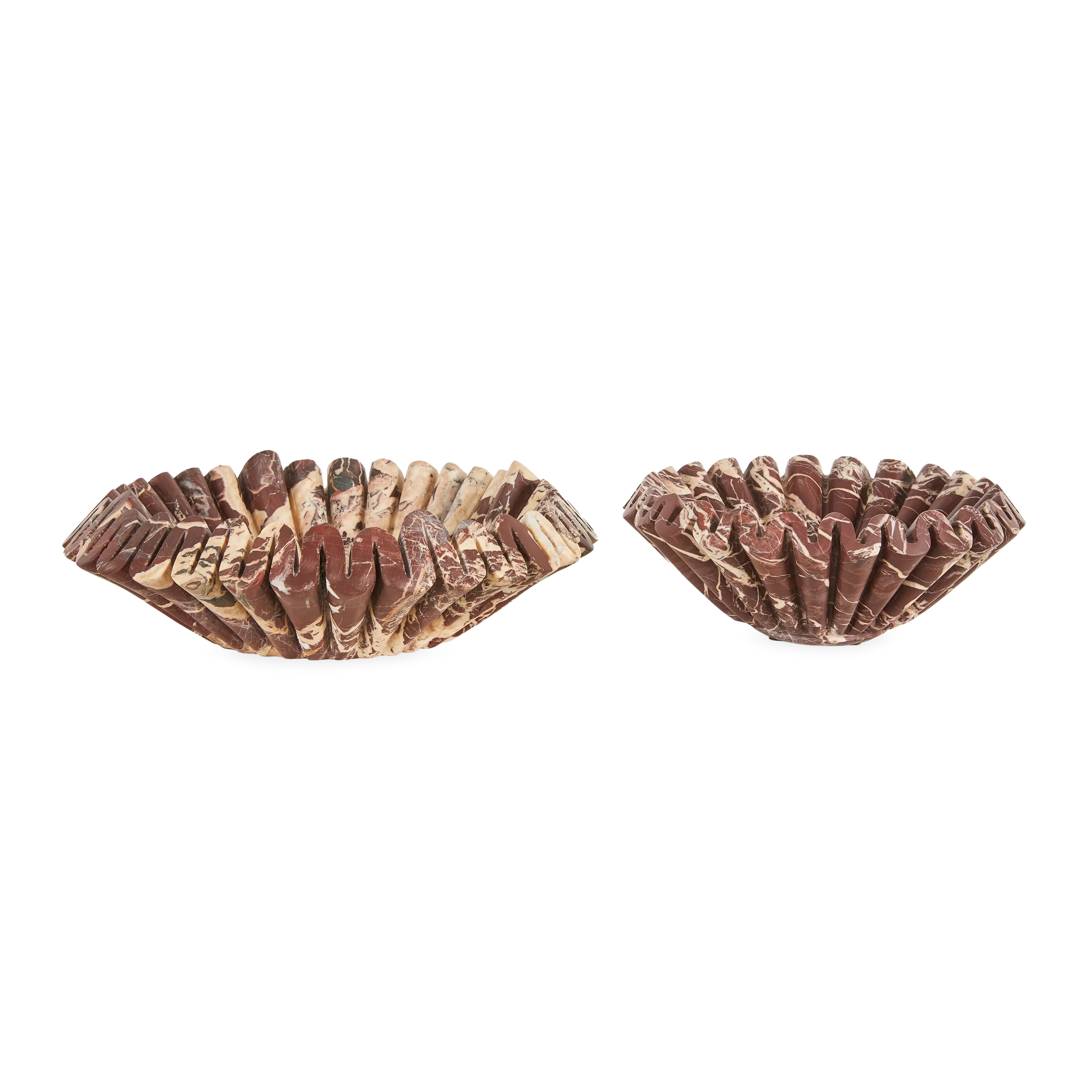Marble Ruffle Bowl