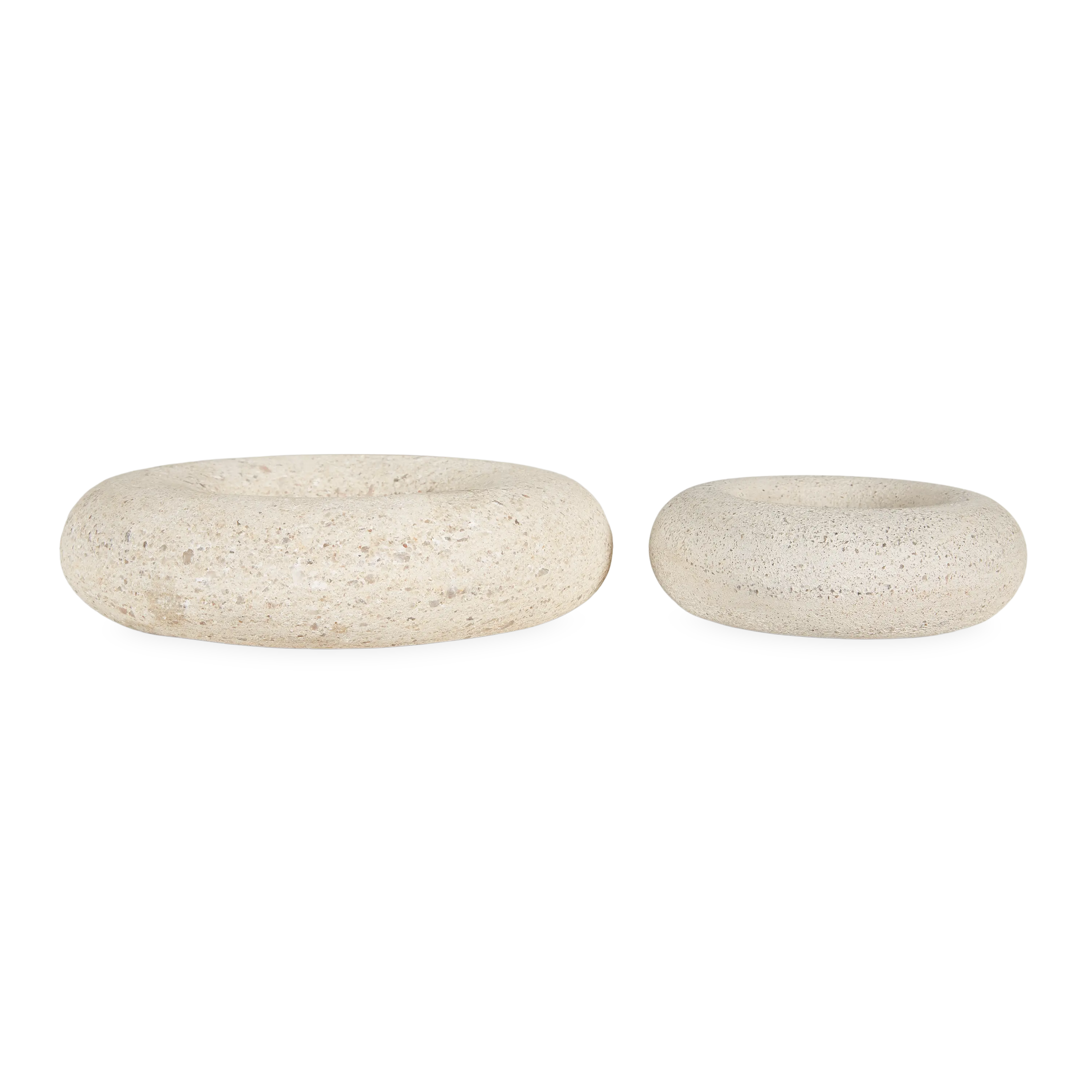 Pudgy Travertine Bowl