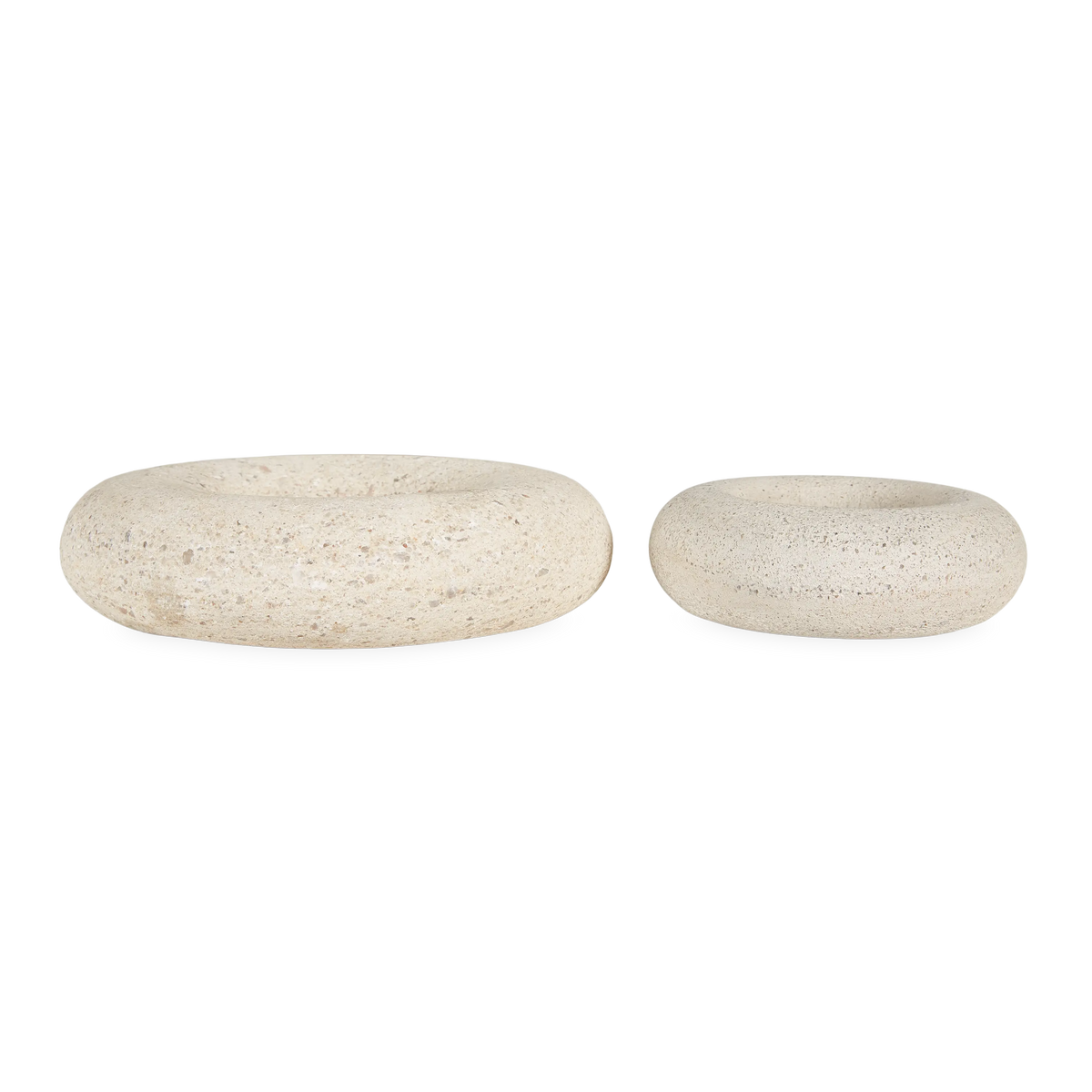 Pudgy Travertine Bowl