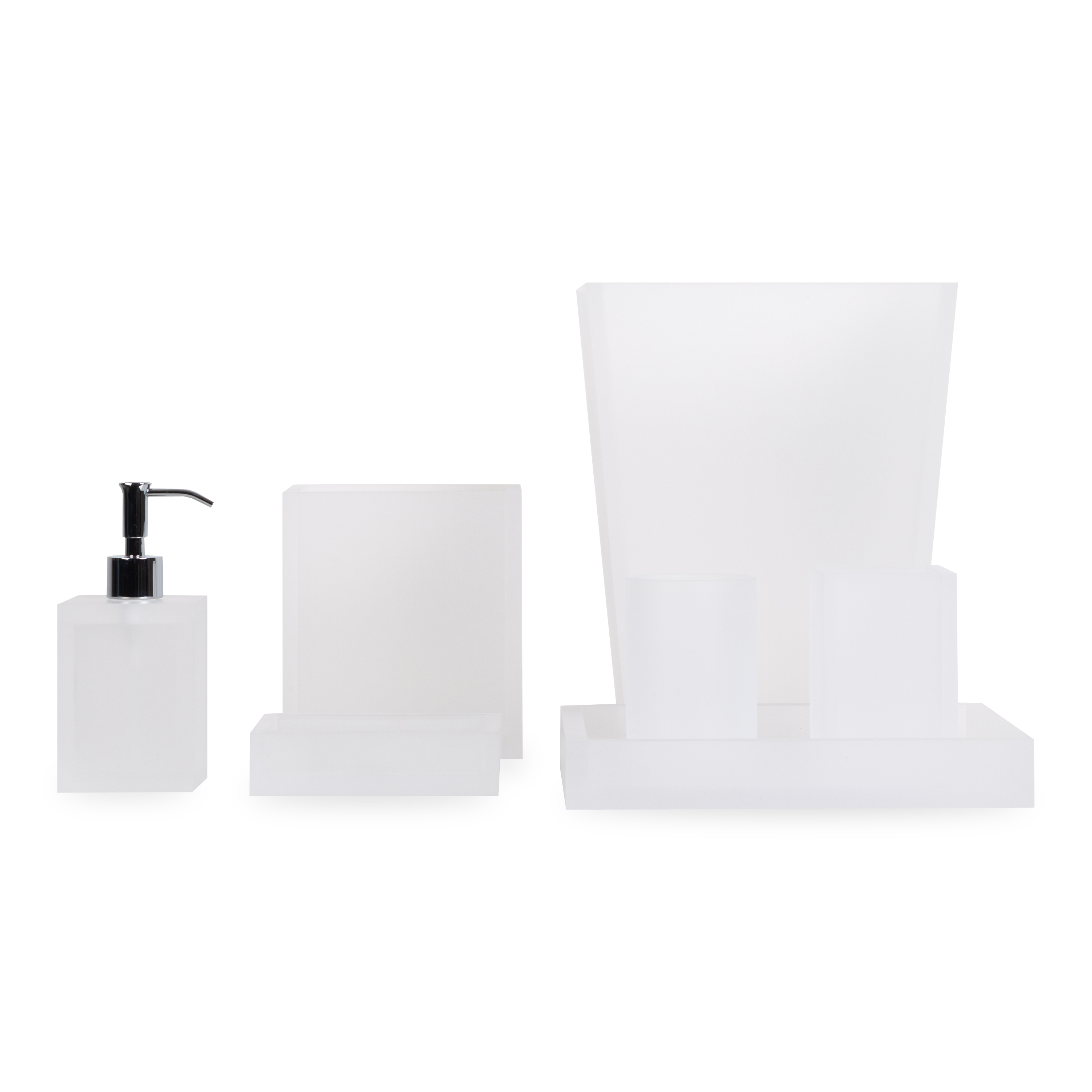 Frosted Lucite Collection
