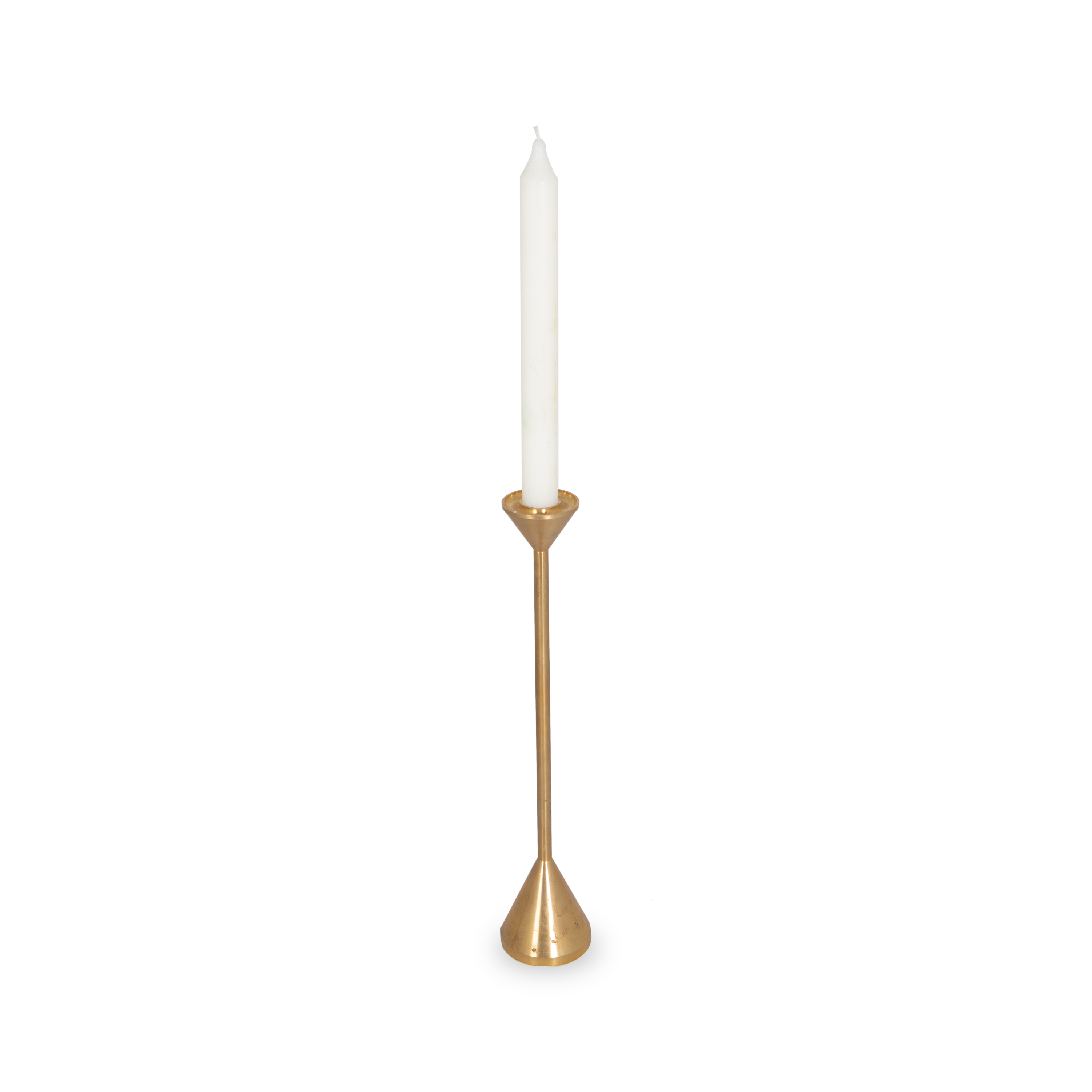 Solid Brass Cone Candleholder