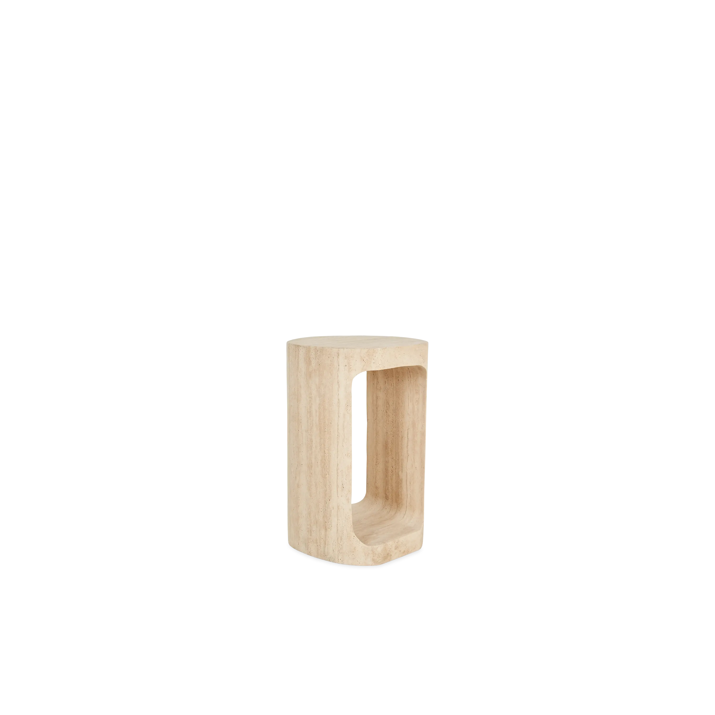 Blanc Travertine Pull Up Table