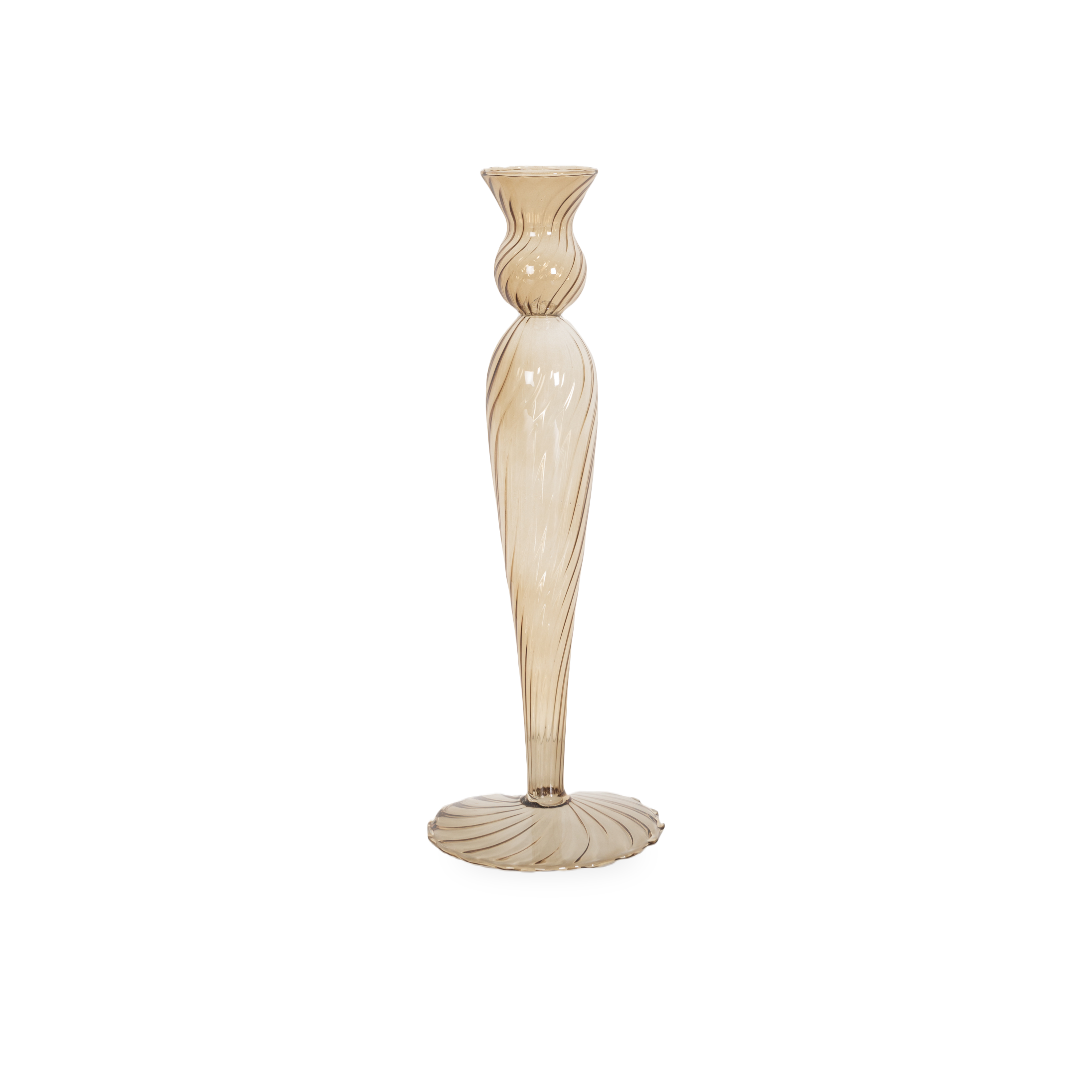 Swirl Glass Candleholder