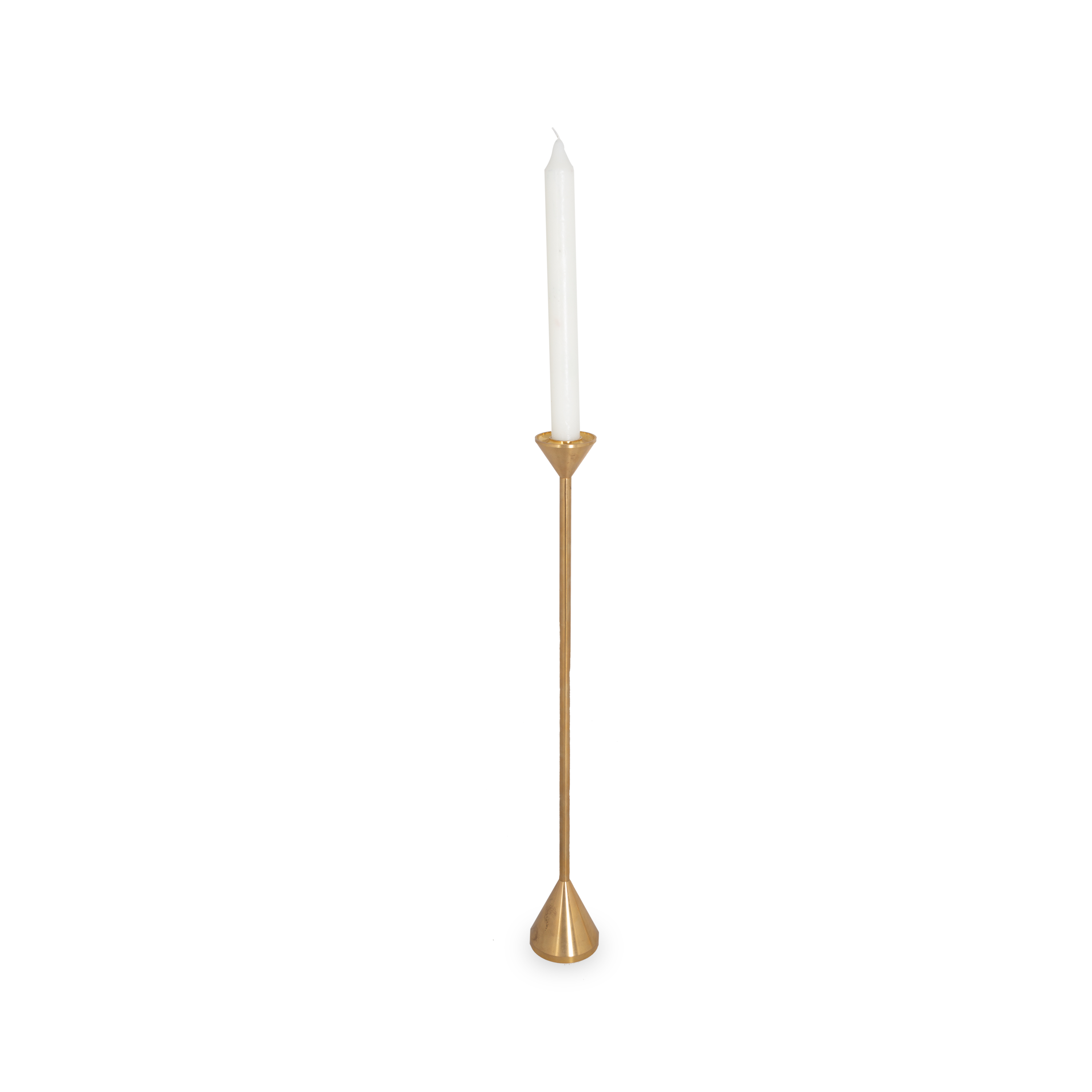 Solid Brass Cone Candleholder