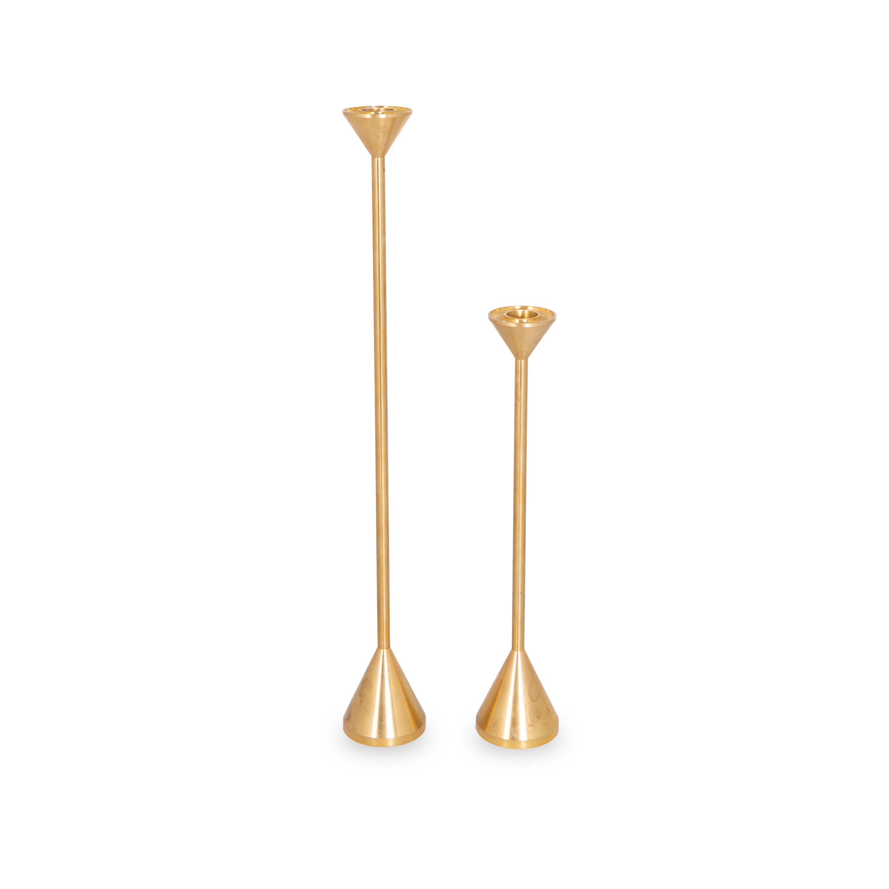 Solid Brass Cone Candleholder