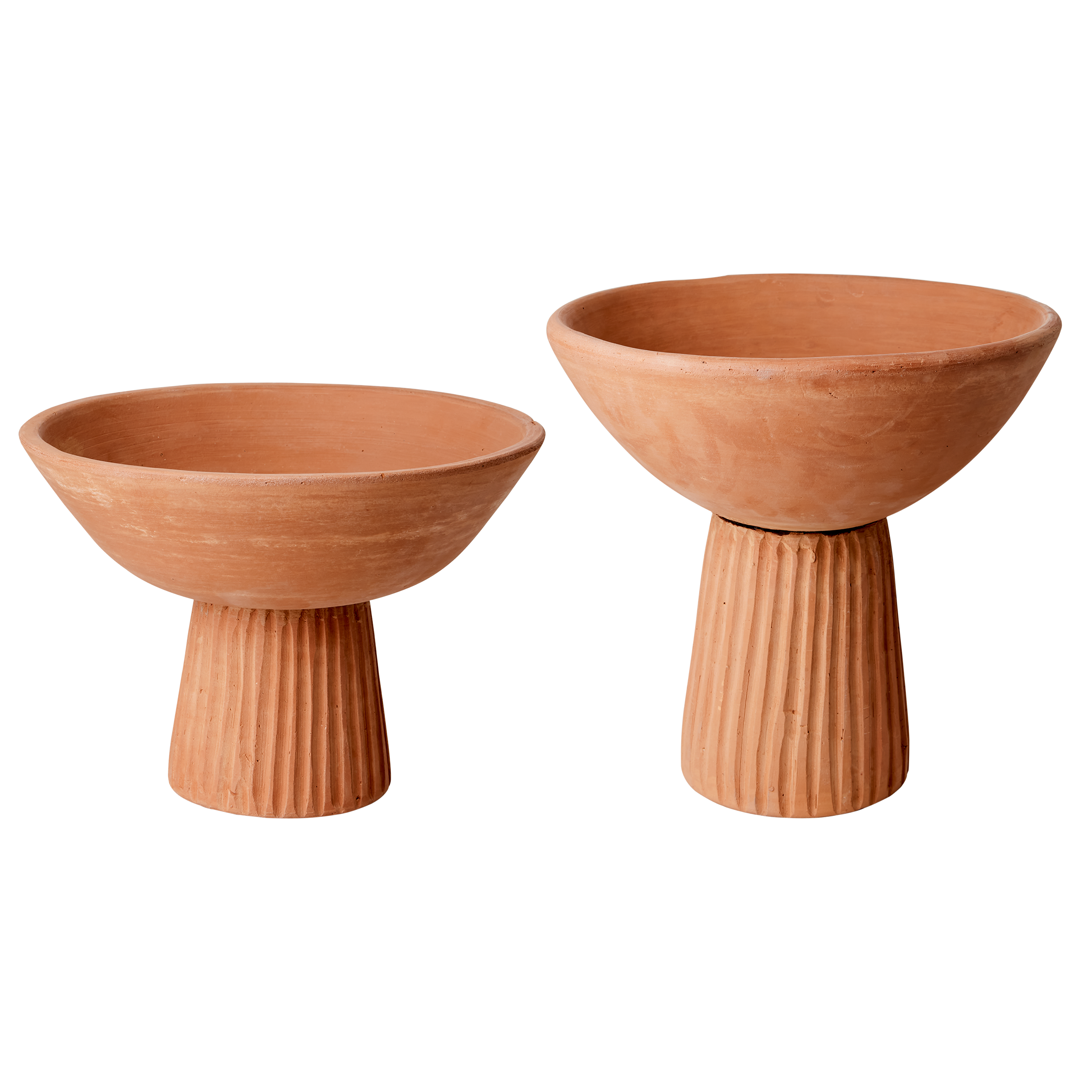 Footed Clay Bowl