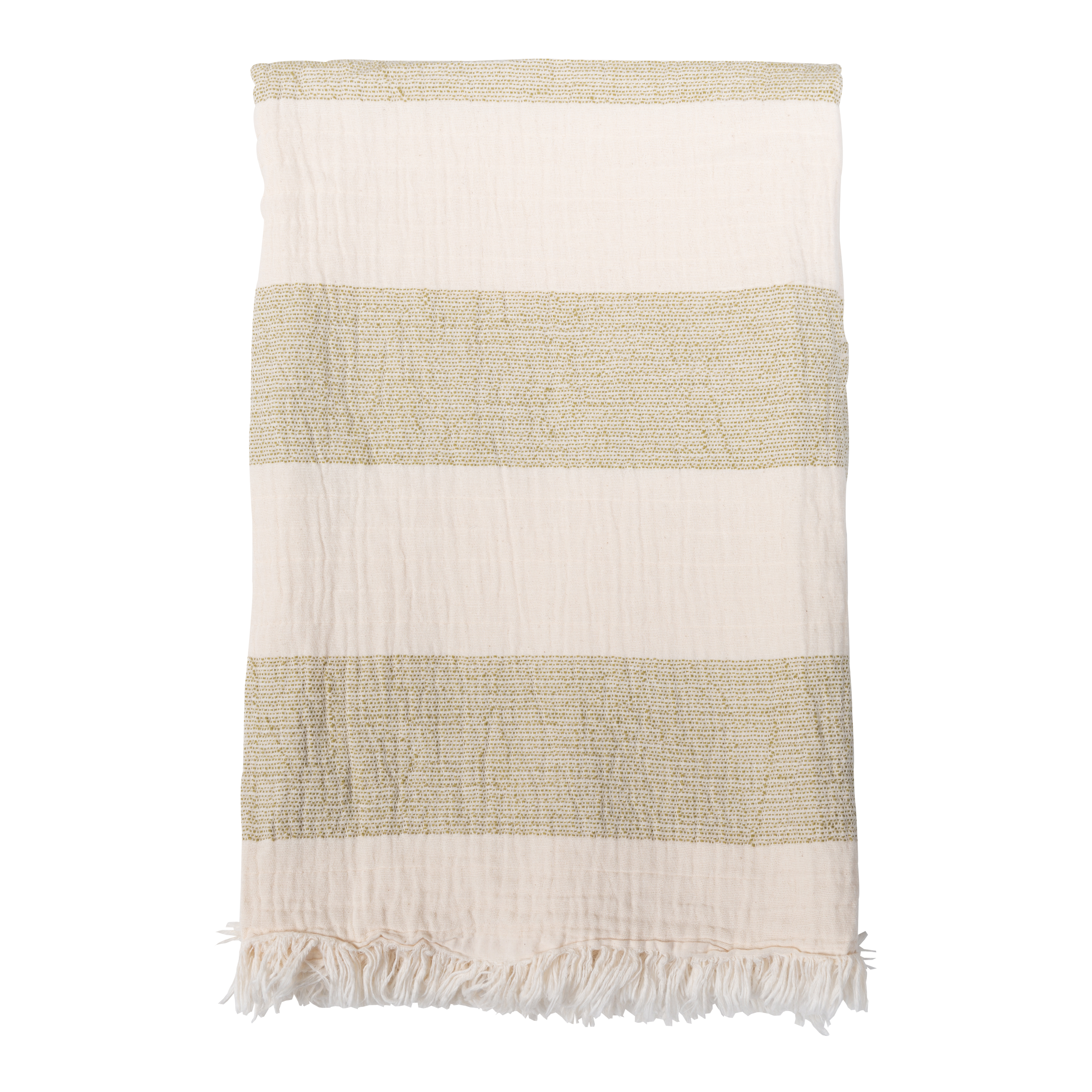 Stripe Cotton Gauze Throw
