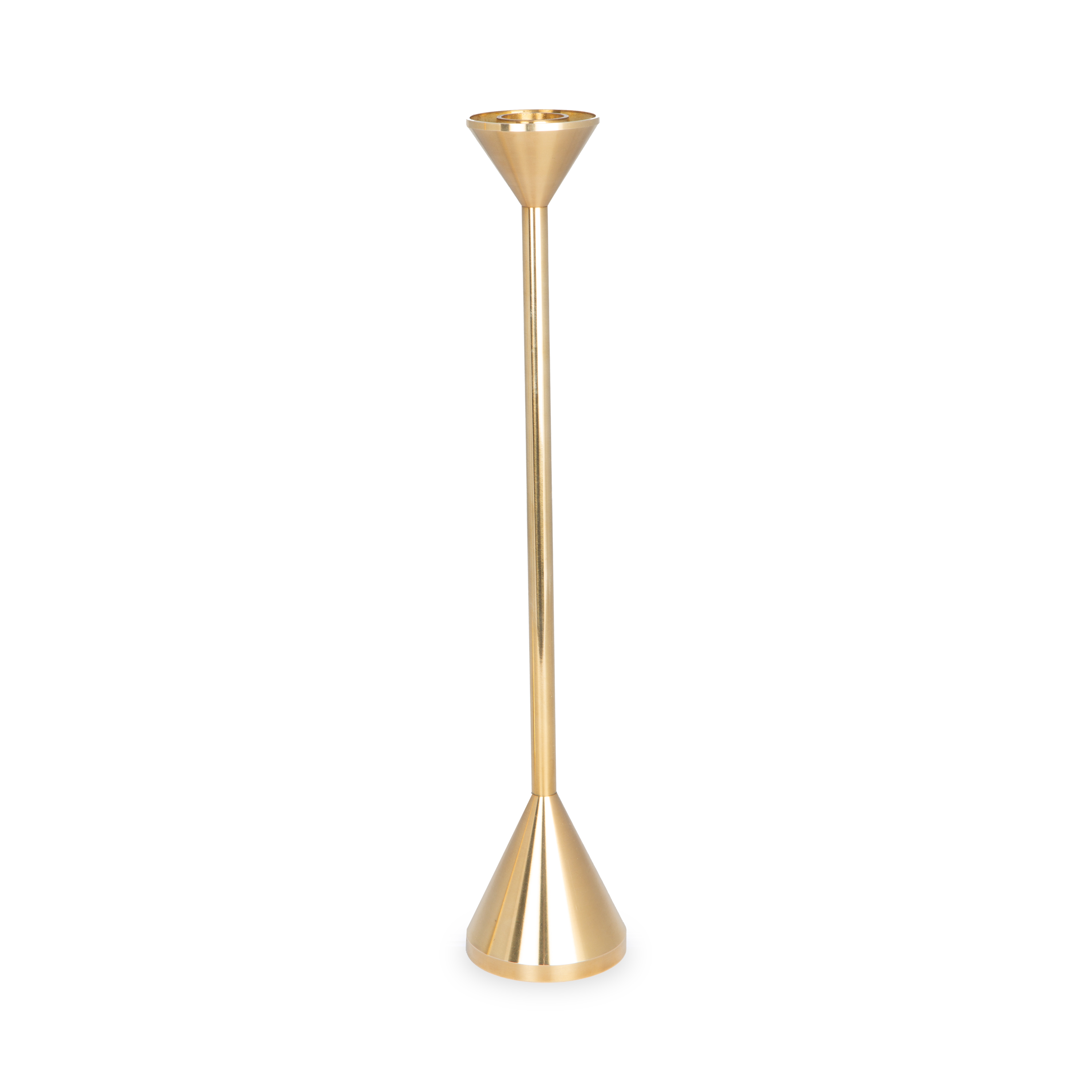 Solid Brass Cone Candleholder