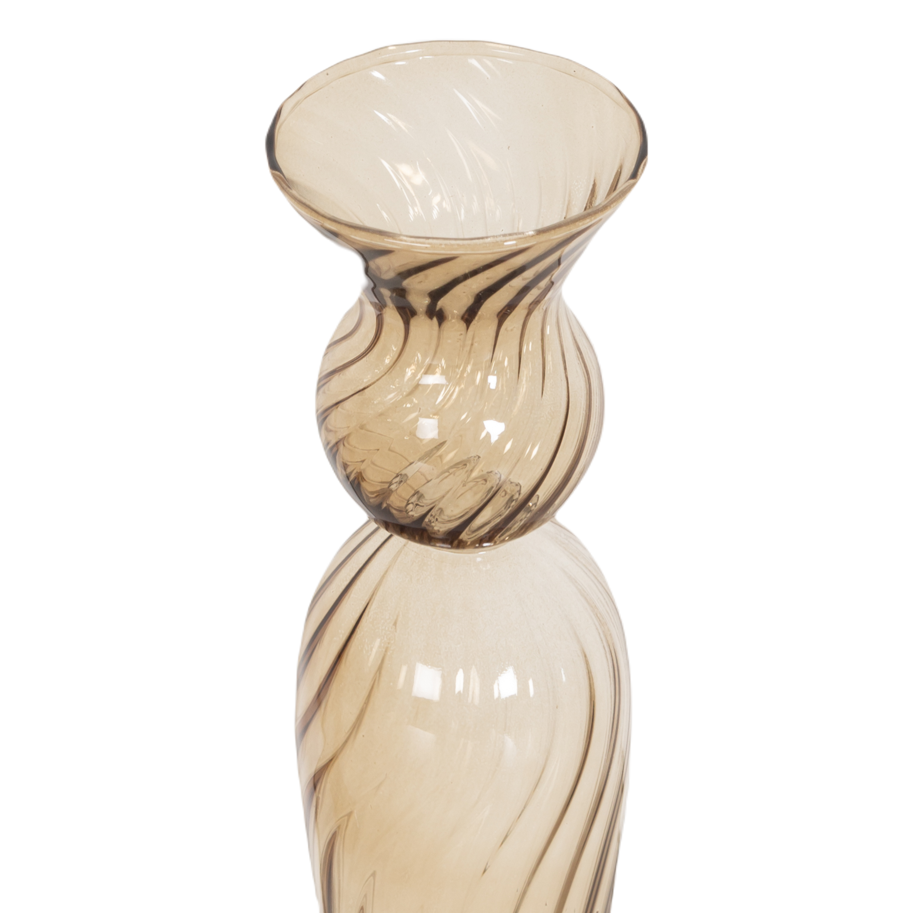 Swirl Glass Candleholder