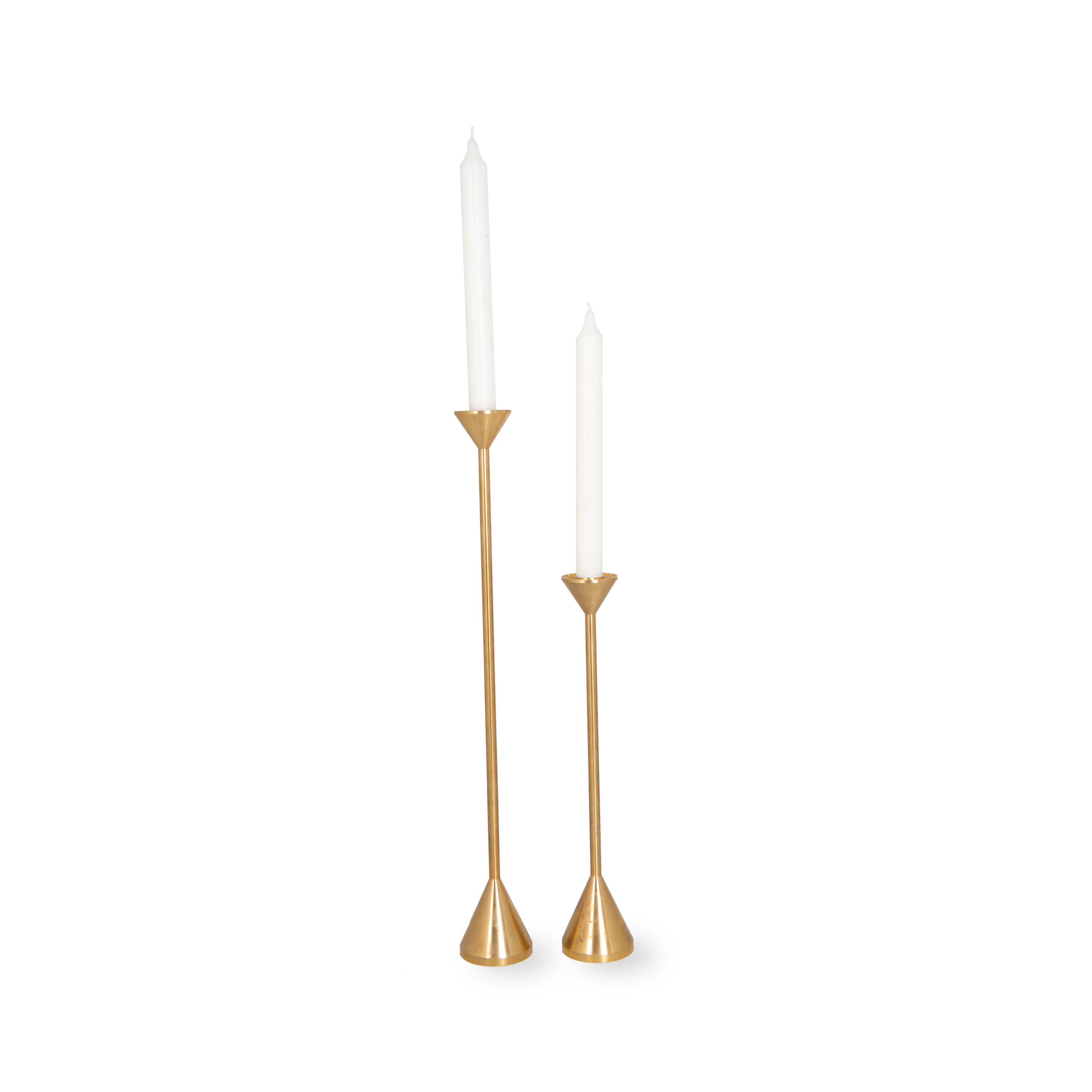 Solid Brass Cone Candleholder