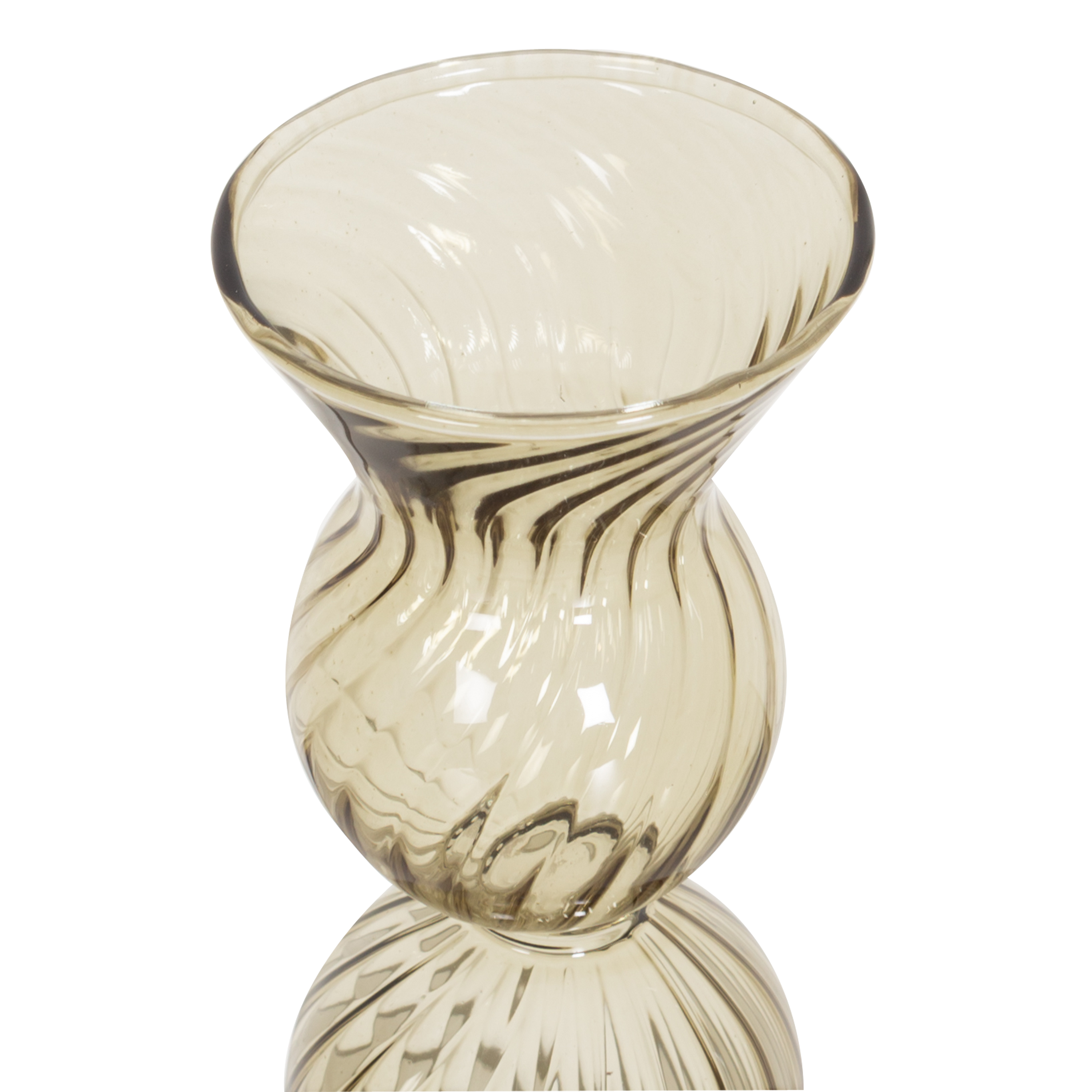 Swirl Glass Candleholder