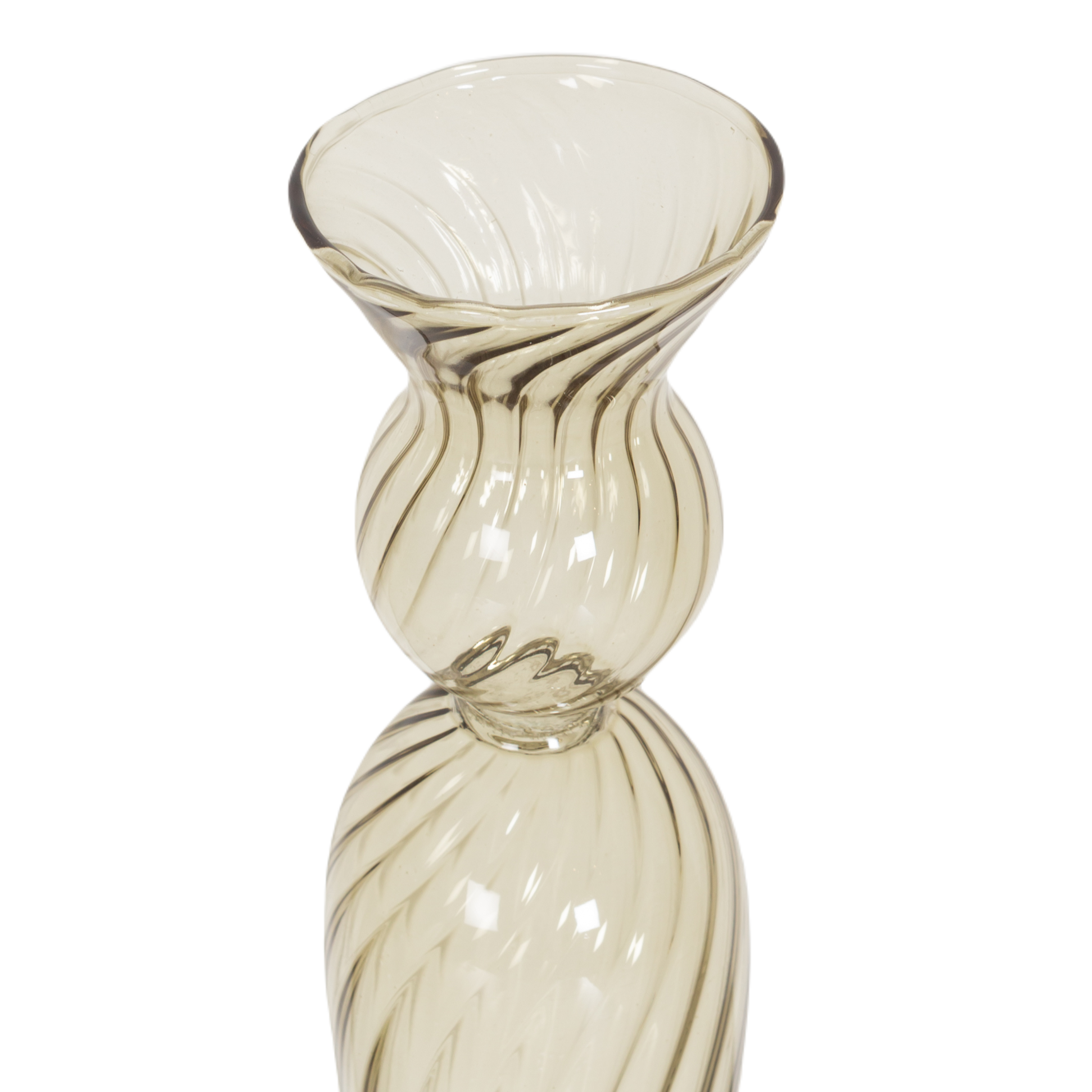 Swirl Glass Candleholder